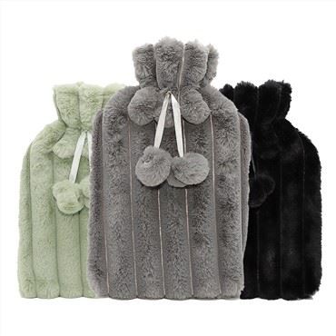 Niestandardowy futerkowy pokrowiec na termofor