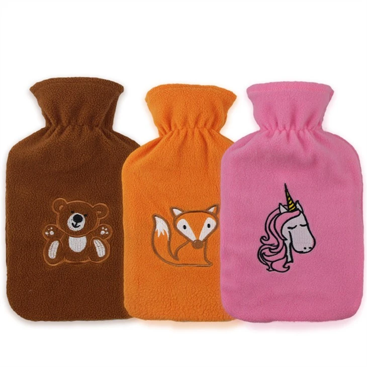 Mini Fleece Hot Water Bottle Cover